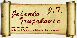 Jelenko Trnjaković vizit kartica